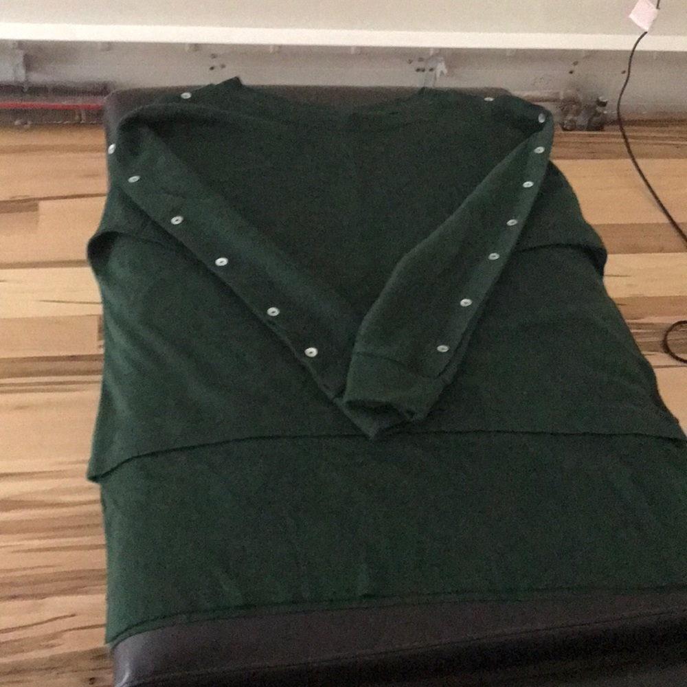 Oversized Long Green Sweater.